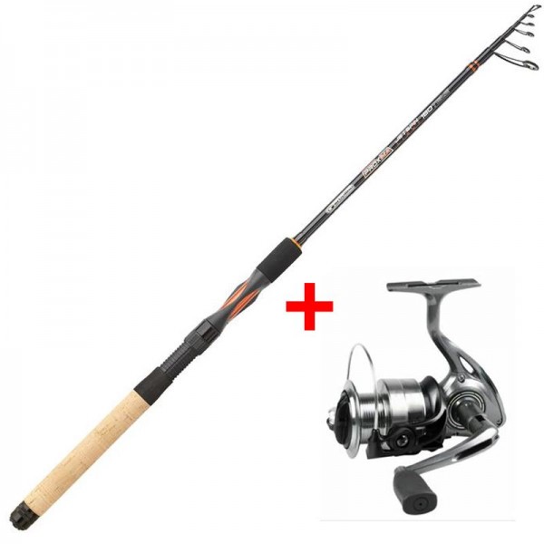 Garbolino prút Proxima JetSpin Tele M 2,40 m, 10-30g + navijak Strike 301 FD