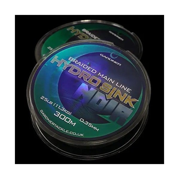 Gardner Splietaná šnúra Hydro-Sink Noir|Distance, 20lb (9.1kg) 0.28mm, 300m