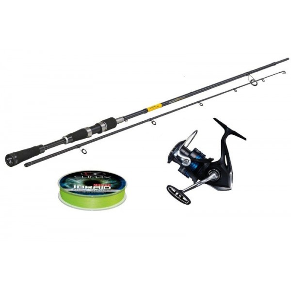 Set SPORTEX Black Pearl GT-3 2,1m/20g+SHIMANO Nexave+šnúra