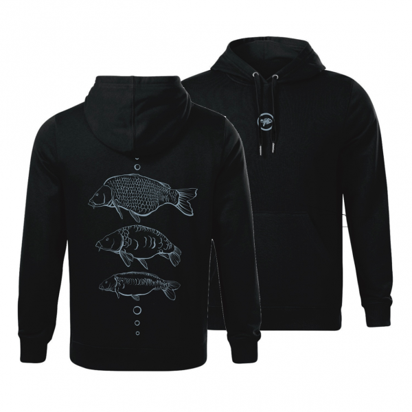 Giants Fishing Mikina pánska čierna Tri kapry|vel. 2XL