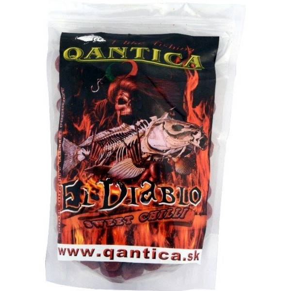 QANTICA boilies rozpustné 20mm / 1kg White Energy Kokos korenie