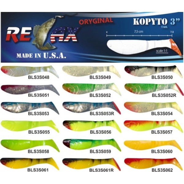RELAX kopyto RK3-7,5cm - prívlačová nástraha 10ks BLS3S053 cena za 1ks