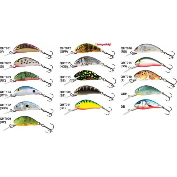 Salmo rybarske voblery Hornet H3F farba GFP