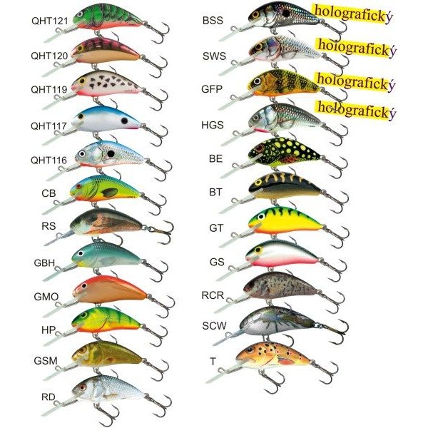 Salmo rybarske voblery Hornet H6F farba GT