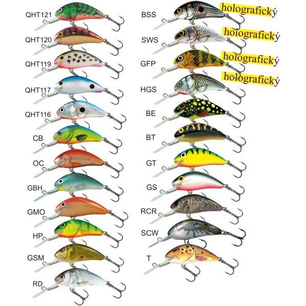 Salmo rybarske voblery Hornet H6S farba HP