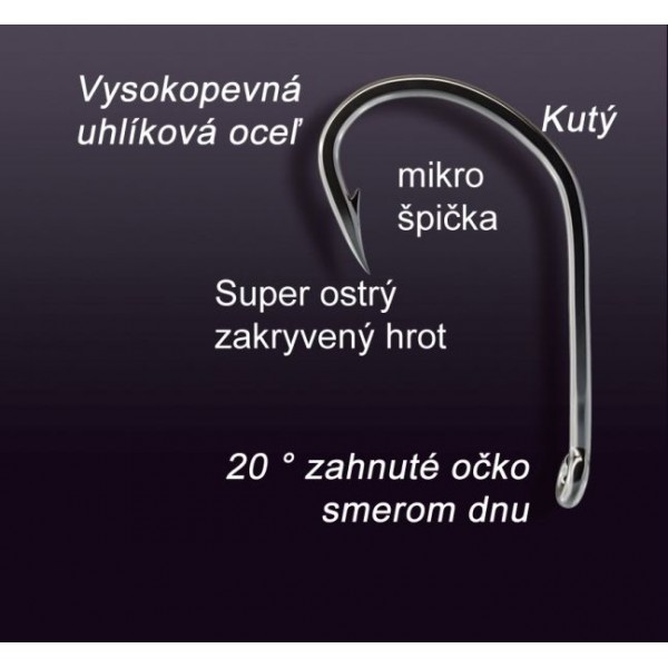 Rybarske háčiky kaprove Super Strong 2XS TB veľkosť 6, 10ks