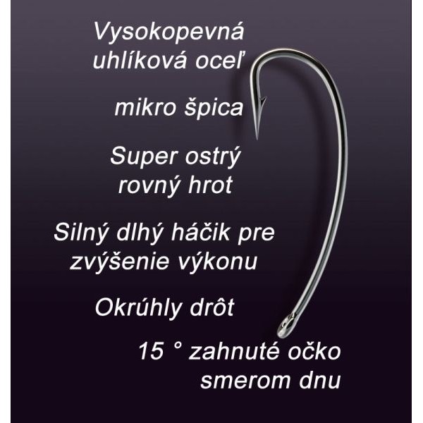 TANDEM BAITS Nailer Long Shank - Tandem Baits veľkosť 6, 10ks