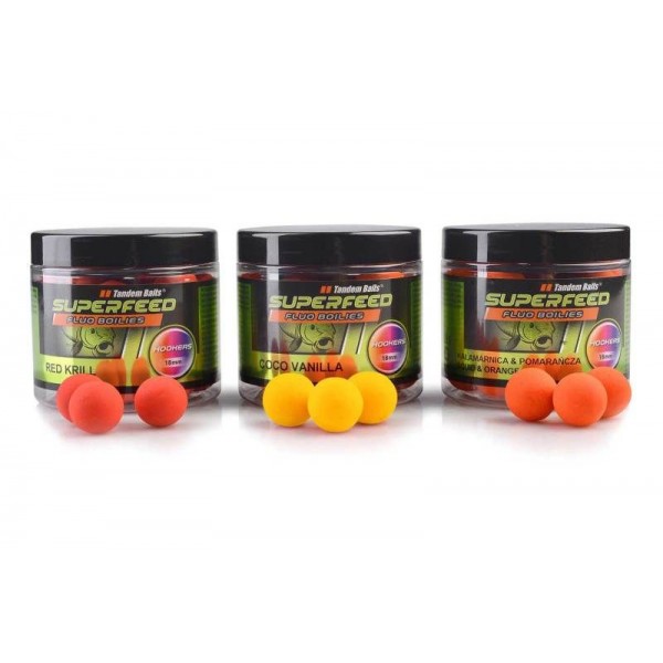 SuperFeed Fluo Hookers 18mm / 120g Halibut + Strawberry