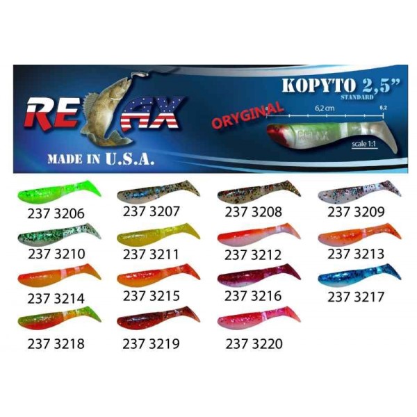 RELAX kopyto RK 2,5 (6,2cm) cena 1ks/bal10ks farba 3215