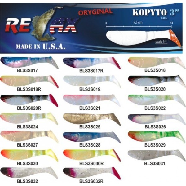RELAX kopyto RK 2,5 (6,2cm) cena 1ks/bal10ks farba 2830