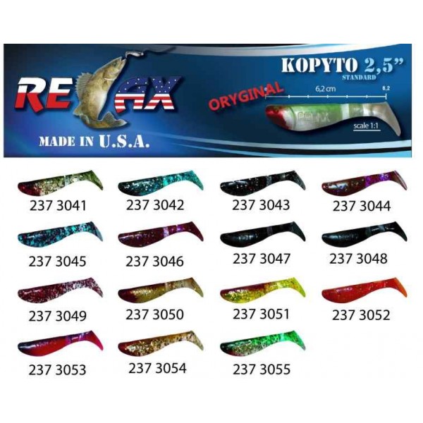 RELAX kopyto RK 2,5 (6,2cm) cena 1ks/bal10ks farba 3055