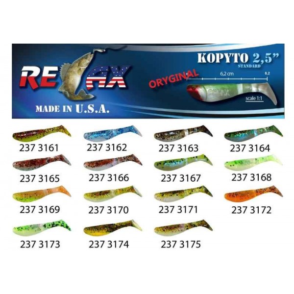 RELAX kopyto RK 2,5 (6,2cm) cena 1ks/bal10ks farba 3167