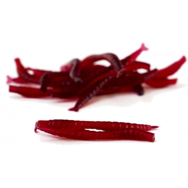 Umelá plávajúca Blodworm / 15 ks M farba fluo pink, 2x20mm