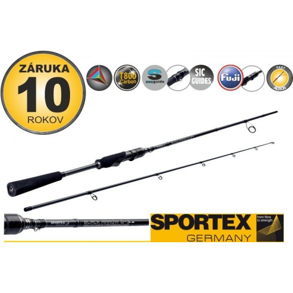Prívlačové prúty Black Arrow G-3 spin 2-diel 240cm / 20g