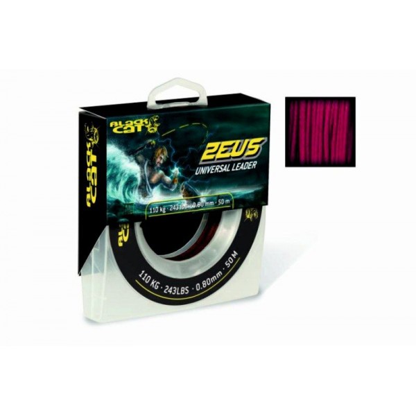 Sumcová šnúra Black Cat ZEUS Universal Leader 16 vláknová Priemer:0,60mm/nosnosť:85kg/dĺžka:70m