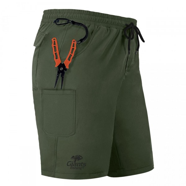 Giants Fishing Kraťasy Shorts Quick Dry UV50+Dark Green|no.XL