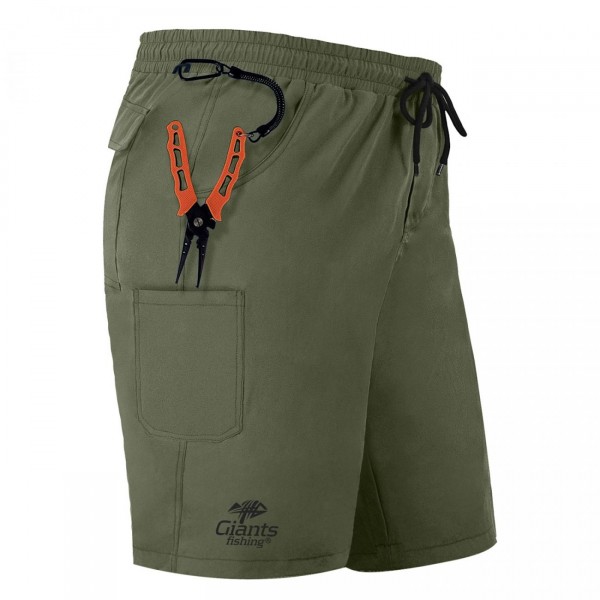 Giants Fishing Kraťasy Shorts Quick Dry UV50+Olive Green|no.2XL