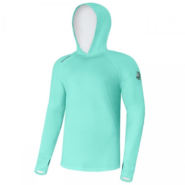 Giants fishing Funkčné tričko s dlhým rukávom UV50+Hoodie Blue|vel.XL